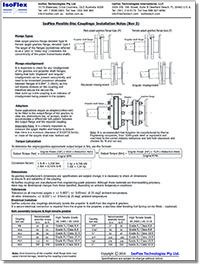 Isoflex Installation Coupling General Notes 2016 Cvr Isoflex Installation Coupling General Notes 2016 Cvr